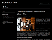 Tablet Screenshot of billgatesisdead.com